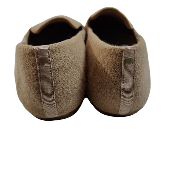 Birdies Womens Sz 12 Starling Oatmeal Wool Faux Fur Lined Loafers Slip On Flats - Picture 5 of 11